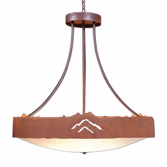 Ridgemont-Mountain Cutout Seven Light Chandelier in Rust Patina (172|A42541AF-HR-02)