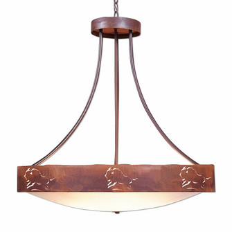 Ridgemont-Bison Seven Light Chandelier in Rust Patina (172|A42539AF-HR-02)