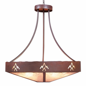 Ridgemont-Deception Pass Seven Light Chandelier in Rust Patina (172|A42502AL-HR-02)