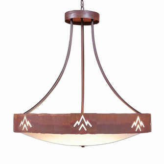 Ridgemont-Deception Pass Seven Light Chandelier in Rust Patina (172|A42502AF-HR-02)