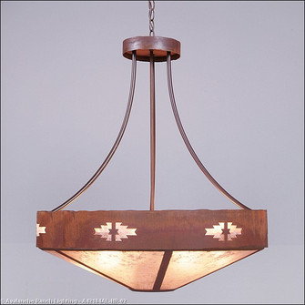 Ridgemont-Pueblo Seven Light Chandelier in Rust Patina (172|A42184AL-HR-02)