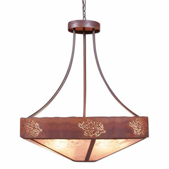 Ridgemont-Cedar Bough Cutout Seven Light Chandelier in Rust Patina (172|A42148AL-HR-02)