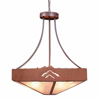 Ridgemont-Mountain Cutout Seven Light Chandelier in Rust Patina (172|A42141AL-HR-02)