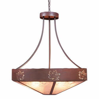 Ridgemont-Maple Cutout Seven Light Chandelier in Rust Patina (172|A42106AL-HR-02)
