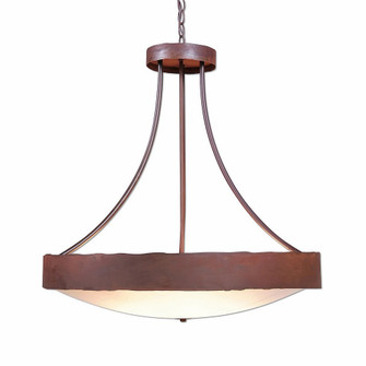 Ridgemont-Rustic Plain Rust Patina Six Light Chandelier in Rust Patina (172|A42101FC-HR-02)