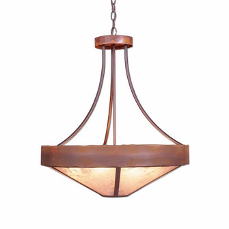 Ridgemont-Rustic Plain Rust Patina Seven Light Chandelier in Rust Patina (172|A41901AL-HR-02)