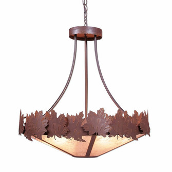 Crestline-Maple Leaf Seven Light Chandelier in Rust Patina (172|A40405AL-HR-02)