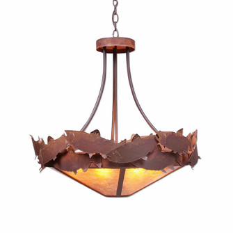 Crestline-Salmon Seven Light Chandelier in Rust Patina (172|A40361AM-HR-02)
