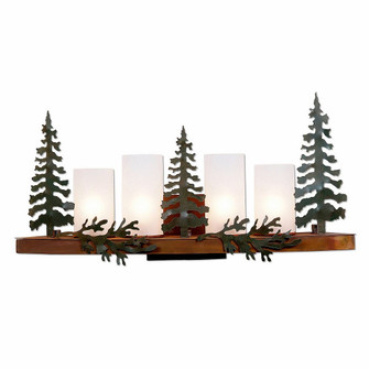 Wisley Nine Light Bath Vanity Light in Cedar Green/Rust Patina (172|A37743FC-03)