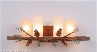 Wisley-Pine Cone Nine Light Bath Vanity Light in Pine Green/Rust Patina (172|A37720TS-04)