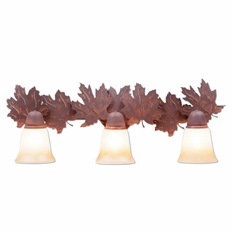 Crestline-Maple Leaf Three Light Bath Vanity Light in Rust Patina (172|A32305TT-02)