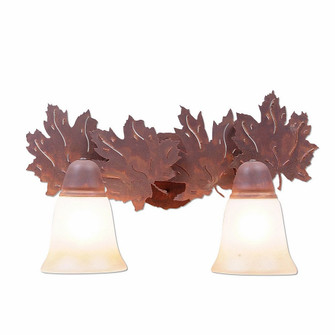 Crestline-Maple Leaf Two Light Bath Vanity Light in Rust Patina (172|A32205TT-02)