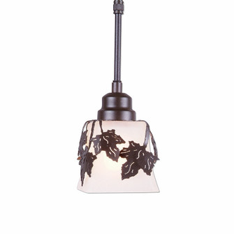 Woodland-Maple Leaf Dark Bronze Metallic One Light Pendant in Dark Bronze Metallic (172|A27105FC-ST-28)