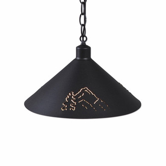 Canyon Black Iron One Light Pendant in Black Iron (172|A24445CH-97)
