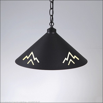 Canyon Black Iron One Light Pendant in Black Iron (172|A24402CH-97)