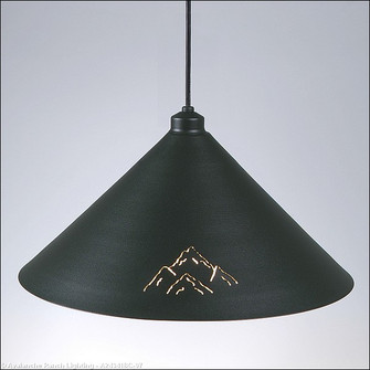 Canyon Black Iron One Light Pendant in Black Iron (172|A24341BC-97)