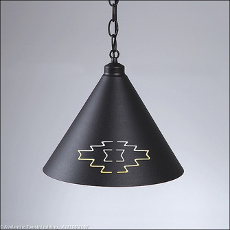 Canyon Black Iron One Light Pendant in Black Iron (172|A24284CH-97)