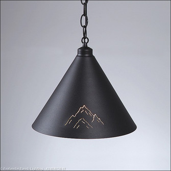 Canyon Black Iron One Light Pendant in Black Iron (172|A24241CH-97)