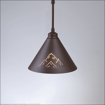Canyon Rustic Brown One Light Pendant in Rustic Brown (172|A24141ST-27)