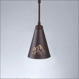 Canyon Rustic Brown One Light Pendant in Rustic Brown (172|A24045ST-27)