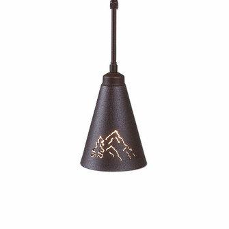 Canyon Rustic Brown One Light Pendant in Rustic Brown (172|A24045ST-27)