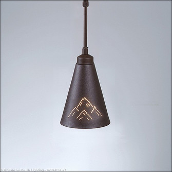 Canyon Rustic Brown One Light Pendant in Rustic Brown (172|A24041ST-27)