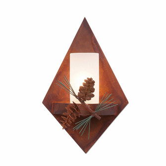 Wisley-Pine Cone One Light Wall Sconce in Pine Green/Rust Patina (172|A15020FC-04)