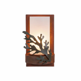 Wisley-Cedar Bough One Light Wall Sconce in Cedar Green/Rust Patina (172|A14949FC-03)