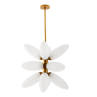 Starling 12 Light Chandelier in Brushed Brass (314|89658)