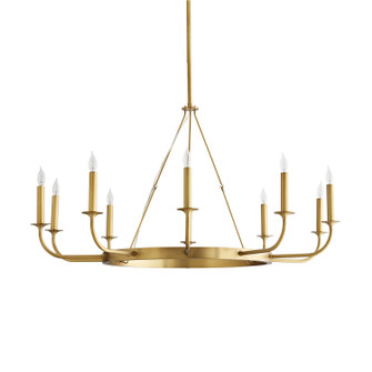 Berlin Ten Light Chandelier in Antique Brass (314|89637)