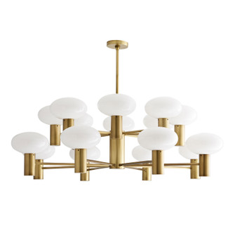 Bentley 16 Light Chandelier in Antique Brass (314|89628)