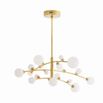 Maser LED Chandelier in Antique Brass (314|89481)