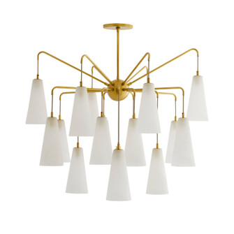 Mika 18 Light Chandelier in Opal Swirl (314|89472)