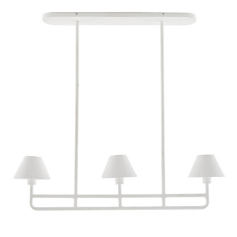 Remy Three Light Chandelier in White Gesso (314|84074)