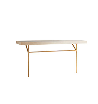 Holda Console in Smoke Wood/Antique Brass (314|4882)