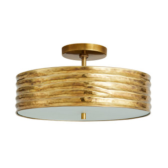 Anna Two Light Semi-Flush Mount in Antique Brass (314|44764)