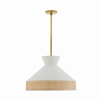 Malena One Light Pendant in White (314|41066)