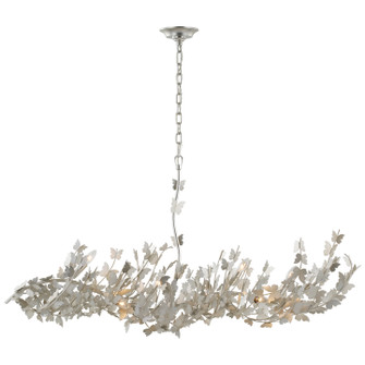 Farfalle LED Linear Chandelier in Burnished Silver Leaf (268|JN 5505BSL)