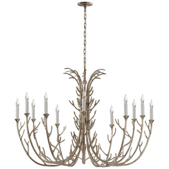 Silva 12 Light Chandelier in Burnished Silver Leaf (268|JN 5080BSL)