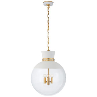 Lucia Four Light Pendant in White and Gild (268|JN 5052WHT/G-CG)