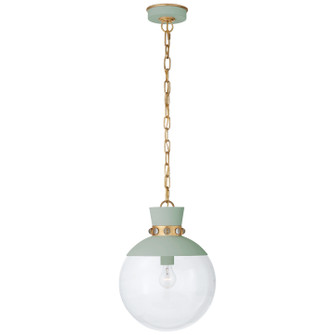 Lucia One Light Pendant in Celedon with Gild (268|JN 5051CEL/G-CG)