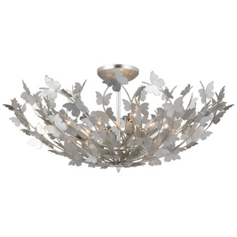 Farfalle LED Semi Flush Mount in Burnished Silver Leaf (268|JN 4405BSL)