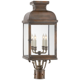 Suffork Four Light Post Lantern in Natural Copper (268|CHO 7821NC-CG)