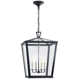 Darlana Outdoor Four Light Hanging Lantern in Bronze (268|CHO 5085BZ)