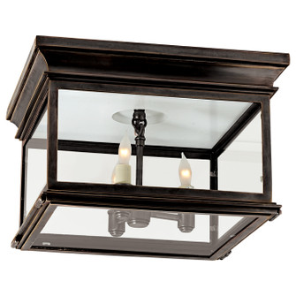 Club Square Three Light Flush Mount in Bronze (268|CHO 4311BZ-CG)