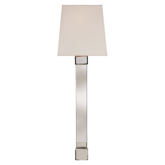 Edgar One Light Wall Sconce in Crystal with Polished Nickel (268|CHD 2713PN/CG-S)