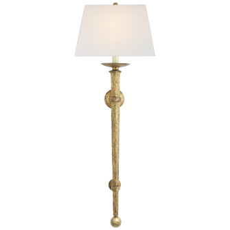 Iron Torch One Light Wall Sconce in Gilded Iron (268|CHD 1407GI-L)