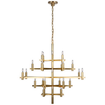 Sonnet LED Chandelier in Antique-Burnished Brass (268|CHC 5632AB) Sonnet LED Chandelier in Antique-Burnished Brass (268|CHC 5632AB)