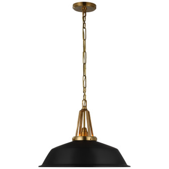 Layton LED Pendant in Antique-Burnished Brass (268|CHC 5462AB-BLK)