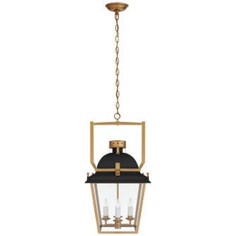 Coventry Four Light Lantern in Matte Black and Antique-Burnished Brass (268|CHC 5108BLK/AB-CG)